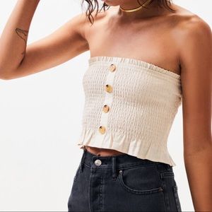 LA Hearts Smocked Tubetop